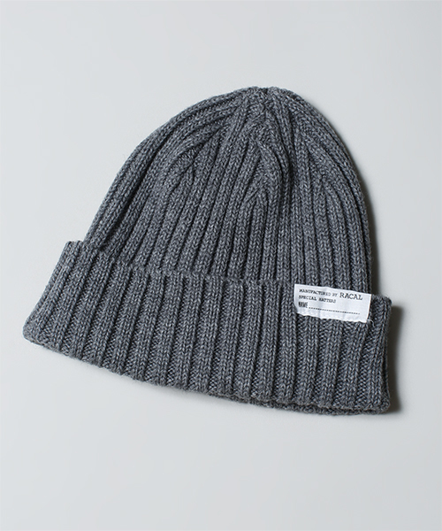 NANO universe（ナノユニバース）の「RACAL(ラカル)/ 別注3WAYスタンダードニットCAP（ニットキャップ/ビーニー・メンズ・ブラック/グレー/ライトグレー/ブラウン/ベージュ/ブルー/インディゴブルー/ネイビー/ワイン/オレンジ・FREE）」の15枚目の写真