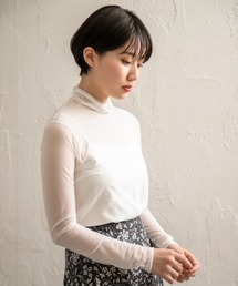 PAGEBOY | シアーハイネックプルオーバー(Tシャツ/カットソー)
