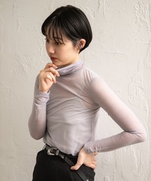 PAGEBOY | シアーハイネックプルオーバー(Tシャツ/カットソー)