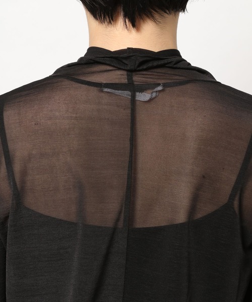 PAGEBOY（ページボーイ）の「シアーハイネックプルオーバー（Tシャツ/カットソー・レディース・オフホワイト/ブラック/ブルー・FREE）」の14枚目の写真