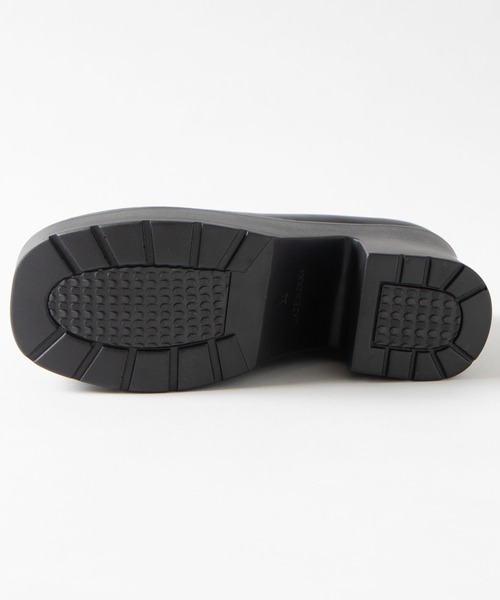 WEGO（ウィゴー）の「WEGO/スクエアトゥボリュームヒールローファー（ローファー・レディース・ブラック/その他1・LARGE/MEDIUM）」の6枚目の写真