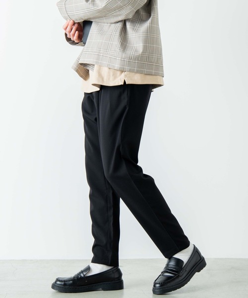 WEGO(ウィゴー)の「WEGO/【セットアップ対応商品】TRペグトップスラックス(スラックス・メンズ・ブラック/ベージュ/カーキ・MEDIUM/LARGE/SMALL)」の2枚目の写真