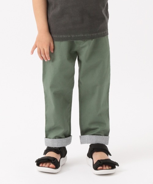 GLOBAL WORK(グローバルワーク)の「【キッズ】ターンバックストレッチクロプト/857799(その他パンツ・キッズ・ブルー/イエロー/グリーン/ベージュ/ネイビー・140cm/110cm/130cm/120cm/100cm)」の3枚目の写真