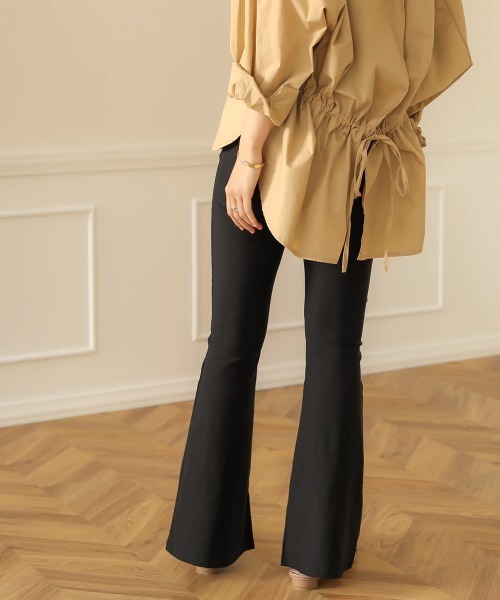 Bab（バブ）の「【WEB限定】ハイテンションストレッチフレアパンツ/サイドスリットパンツ（その他パンツ・レディース・ブラック/オレンジ・M/L）」の17枚目の写真