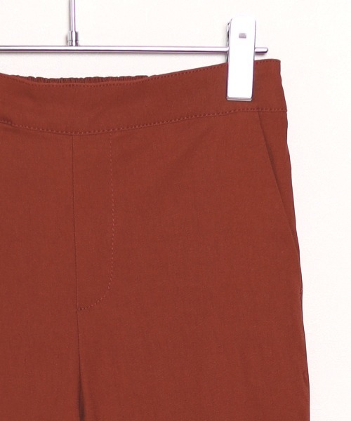 Bab（バブ）の「【WEB限定】ハイテンションストレッチフレアパンツ/サイドスリットパンツ（その他パンツ・レディース・ブラック/オレンジ・M/L）」の3枚目の写真