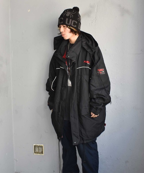 90's old fubu ナイロンジャケット　フード付き　上下 90's old fubu ナイロンジャケット フード付き 上下