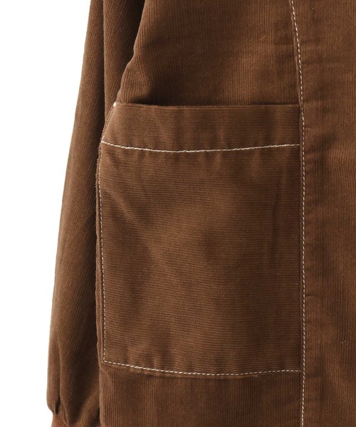 MAKE YOUR DAY(メイクユアデイ)の「Vネック調バンドカラーシャツ■80~140cm(シャツ/ブラウス・キッズ・ダークブラウン/ベージュ/ターコイズブルー・90/100/110/120/80/130/140)」の10枚目の写真