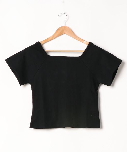 E hyphen world gallery(イーハイフンワールドギャラリー)の「2Wayランダムワッフルプルオーバー(Tシャツ/カットソー)」|ブラック