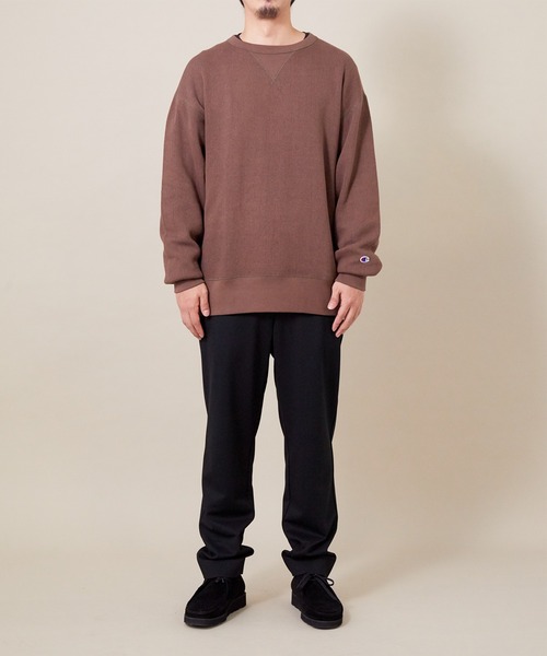 Champion(チャンピオン)の「【Champion】別注 スウェットライク フレンチリブニット(スウェット・メンズ・ブラウン系その他2/グレー系その他/ホワイト系その他4・L/M/S/XL)」の5枚目の写真