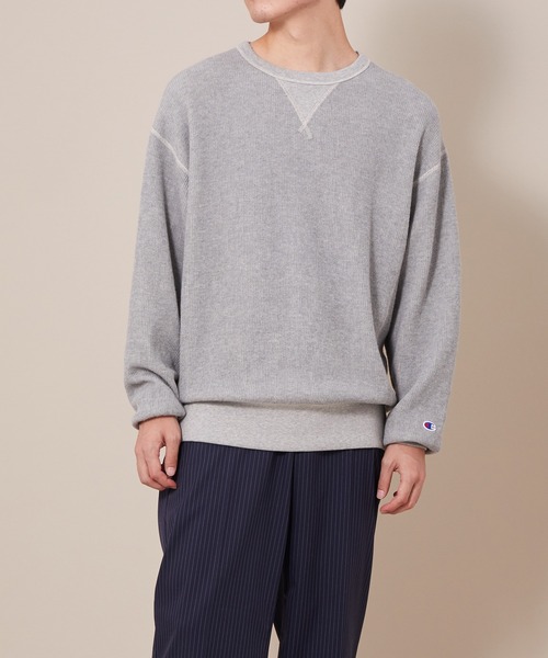 Champion(チャンピオン)の「【Champion】別注 スウェットライク フレンチリブニット(スウェット・メンズ・ブラウン系その他2/グレー系その他/ホワイト系その他4・L/M/S/XL)」の10枚目の写真
