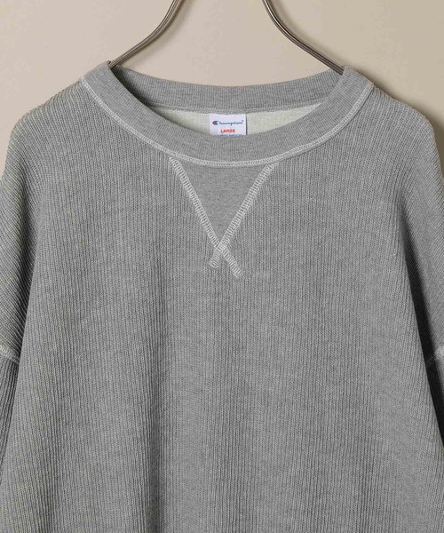 Champion(チャンピオン)の「【Champion】別注 スウェットライク フレンチリブニット(スウェット・メンズ・ブラウン系その他2/グレー系その他/ホワイト系その他4・L/M/S/XL)」の16枚目の写真