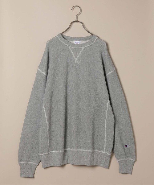 Champion(チャンピオン)の「【Champion】別注 スウェットライク フレンチリブニット(スウェット・メンズ・ブラウン系その他2/グレー系その他/ホワイト系その他4・L/M/S/XL)」の14枚目の写真