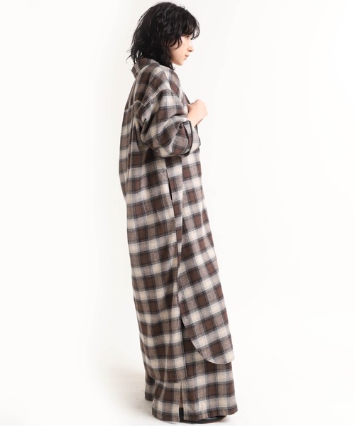 RNA-N(アールエヌエーエヌ)の「D1531 チェックロングシャツ RNA-N(アールエヌエーエヌ)の「D1531 チェックロングシャツ