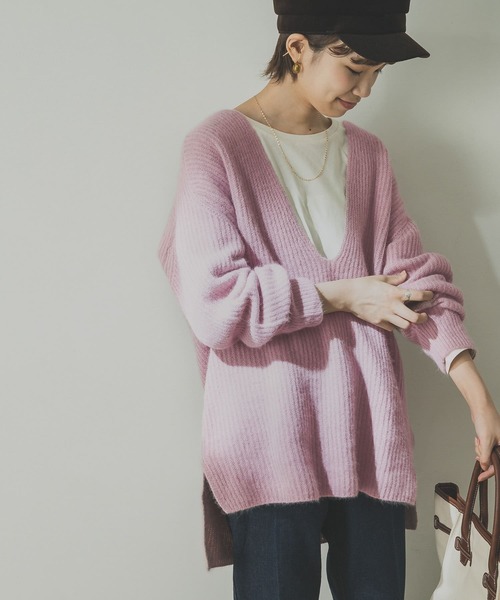 URBAN RESEARCH - アーバンリサーチ　FOX混深Vニット URBAN RESEARCH（アーバンリサーチ）の「FOX混深Vネックニット