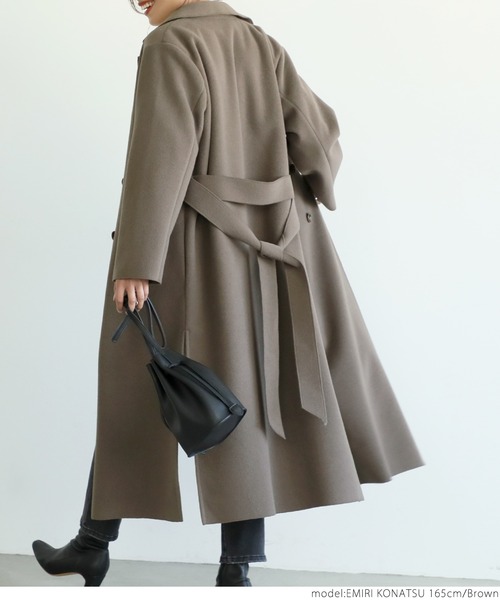 サイドスリットロングコート（チェスターコート）｜coca（coca