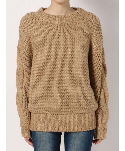 RESEXXY（リゼクシー）の「ローゲージニットプルオーバー（ニット/セーター・レディース・ブラック/ベージュ/オフホワイト・FREE）」の22枚目の写真