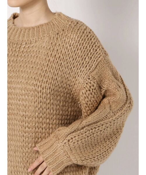 RESEXXY（リゼクシー）の「ローゲージニットプルオーバー（ニット/セーター・レディース・ブラック/ベージュ/オフホワイト・FREE）」の18枚目の写真