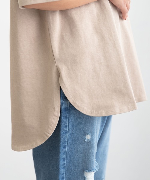 bohmal(ボマール)の「USAコットンフットボールTシャツ(Tシャツ/カットソー・レディース・ベージュ/パープル/ミント/スミクロ/オフホワイト・FREE)」の21枚目の写真