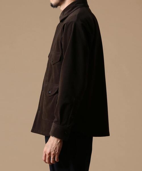 EYE. D WEARing（アイディウェアリング）の「EYE.D WEARingポリエステルコーディロイオーバーシャツ（シャツ/ブラウス・メンズ・ブラック/ブラウン・4/3）」の4枚目の写真