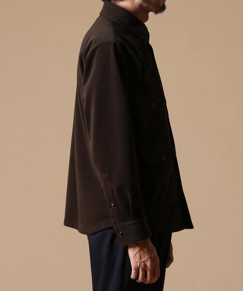 EYE. D WEARing（アイディウェアリング）の「EYE.D WEARingポリエステルコーディロイオーバーシャツ（シャツ/ブラウス・メンズ・ブラック/ブラウン・4/3）」の6枚目の写真