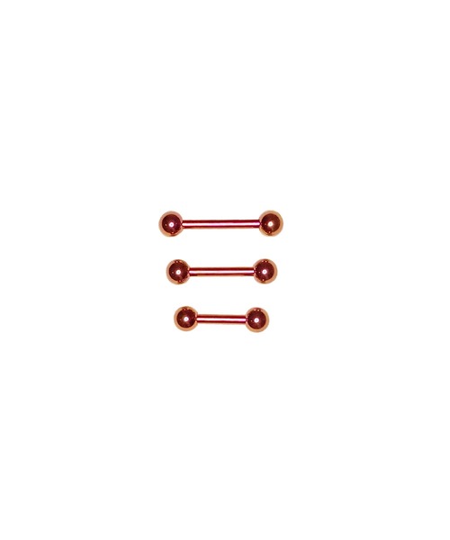 MORPH（モルフ）の「MORPH モルフ バーベルボディーピアス 14ゲージ 6mm~12mm（ピアス（片耳用）・レディース・ダークパープル・6/8/10/12）」の2枚目の写真