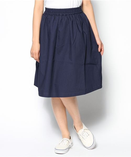 CIAOPANIC（チャオパニック）の「【Ciaopanic】ミドルオードリーフレアスカート（スカート・レディース・ボルドー/カーキ/ネイビー/キャメル・FREE）」の3枚目の写真