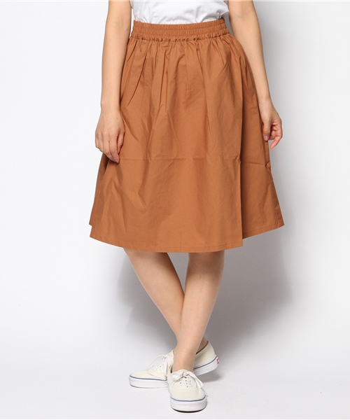 CIAOPANIC（チャオパニック）の「【Ciaopanic】ミドルオードリーフレアスカート（スカート・レディース・ボルドー/カーキ/ネイビー/キャメル・FREE）」の4枚目の写真
