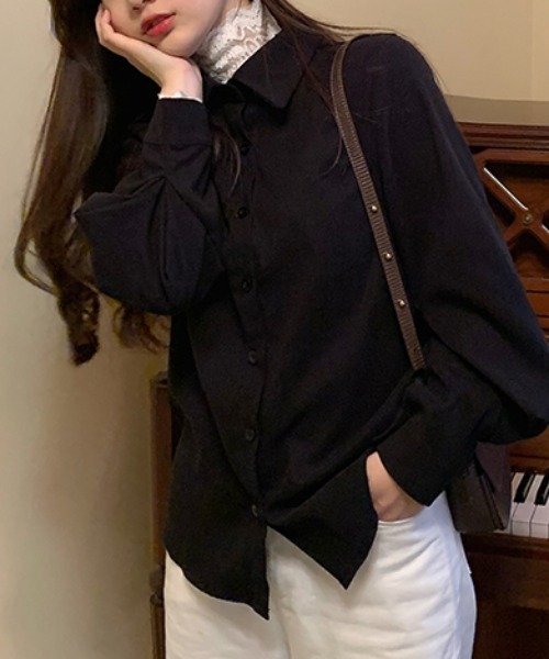yuue' ( wear )（ユーイ）の「袖ボリュームシャツブラウス（シャツ/ブラウス・レディース・ホワイト/ブラック・FREE）」の11枚目の写真