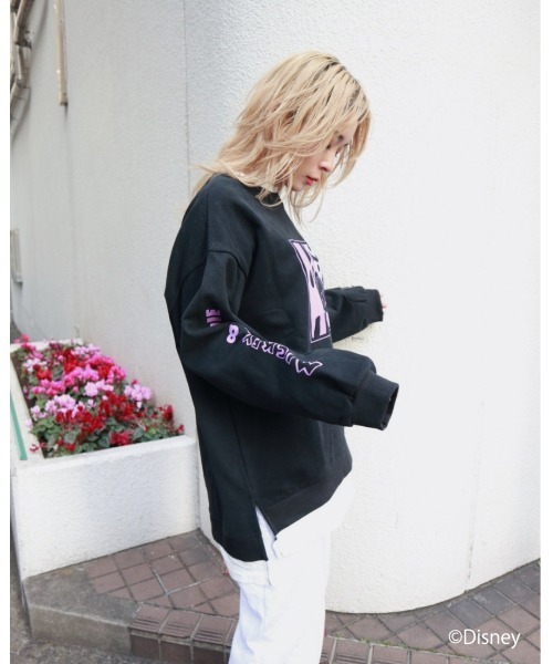 FIG&VIPER（フィグアンドバイパー）の「Mickey&Minnie ドッキングPO（Tシャツ/カットソー・レディース・ホワイト/ブラック/ライトピンク・FREE）」の11枚目の写真