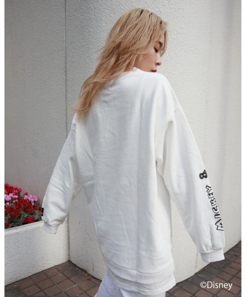 FIG&VIPER（フィグアンドバイパー）の「Mickey&Minnie ドッキングPO（Tシャツ/カットソー・レディース・ホワイト/ブラック/ライトピンク・FREE）」の14枚目の写真