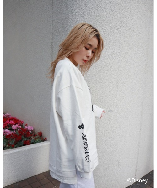 FIG&VIPER（フィグアンドバイパー）の「Mickey&Minnie ドッキングPO（Tシャツ/カットソー・レディース・ホワイト/ブラック/ライトピンク・FREE）」の7枚目の写真