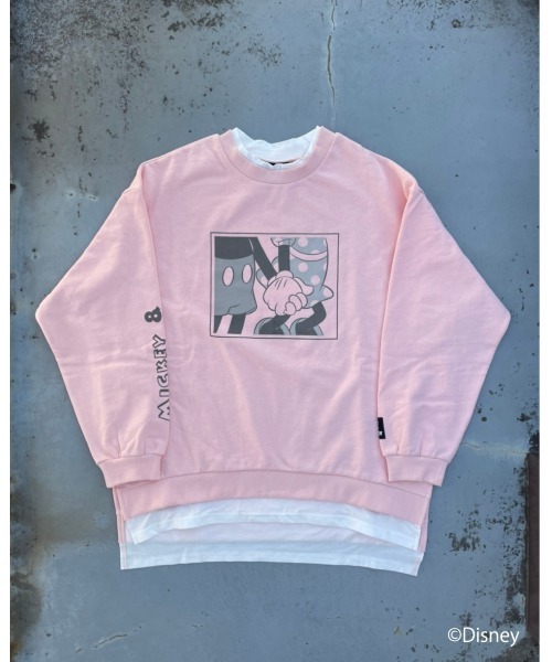 FIG&VIPER（フィグアンドバイパー）の「Mickey&Minnie ドッキングPO（Tシャツ/カットソー・レディース・ホワイト/ブラック/ライトピンク・FREE）」の10枚目の写真