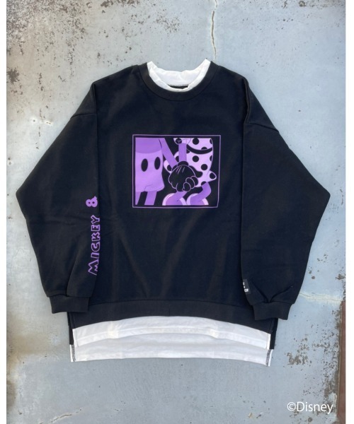 FIG&VIPER（フィグアンドバイパー）の「Mickey&Minnie ドッキングPO（Tシャツ/カットソー・レディース・ホワイト/ブラック/ライトピンク・FREE）」の15枚目の写真