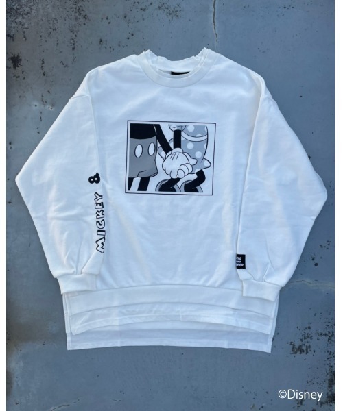 FIG&VIPER（フィグアンドバイパー）の「Mickey&Minnie ドッキングPO（Tシャツ/カットソー・レディース・ホワイト/ブラック/ライトピンク・FREE）」の8枚目の写真