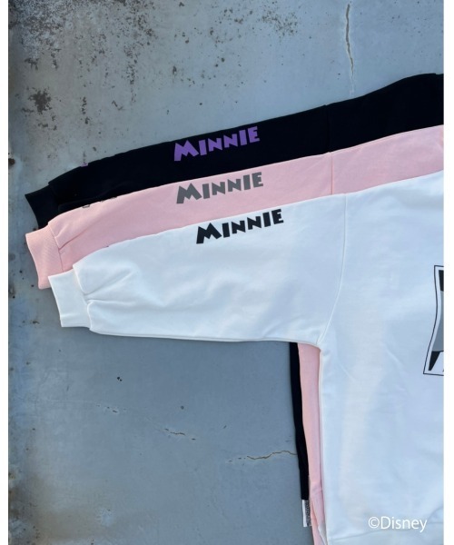 FIG&VIPER（フィグアンドバイパー）の「Mickey&Minnie ドッキングPO（Tシャツ/カットソー・レディース・ホワイト/ブラック/ライトピンク・FREE）」の13枚目の写真