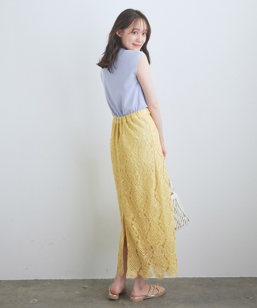 VIS（ビス）の「幾何学レーススカート（スカート）」 - WEAR