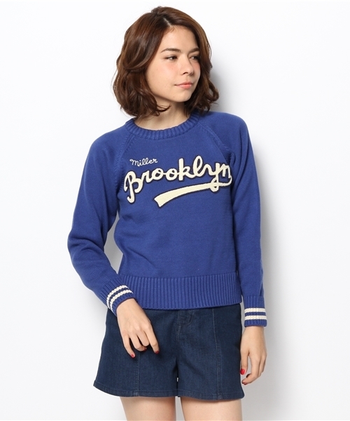 Kastane(カスタネ)の「【Kastane】コットンクルーレタードPO(ニット/セーター・レディース・ブラック/ロイヤルブルー・FREE)」の3枚目の写真