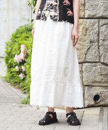 BEAMS BOY | BEAMS BOY / カットワーク ティアード スカート(スカート)