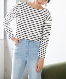 Rewde | ボートネックロングＴシャツ（1R15-03171）(Tシャツ/カットソー)