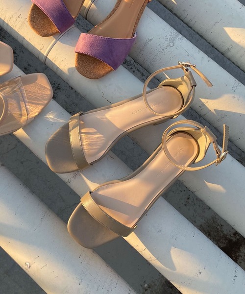 URBAN RESEARCH DOORS(アーバンリサーチドアーズ)の「アンクルストラップサンダル(サンダル・レディース・ブラック/グレー系その他/グリーン系その他・38/36/37)」の3枚目の写真