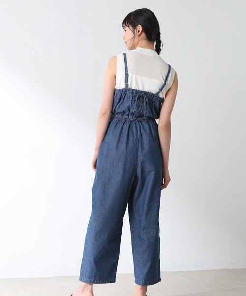 Honeys（ハニーズ）の「デニムオールインワン（つなぎ/オールインワン