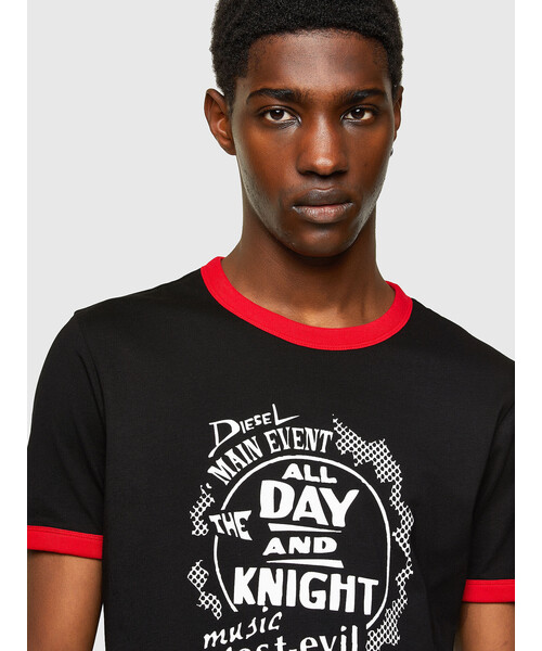 DIESEL プリントTシャツ 楽天市場】DIESEL ディーゼル Tシャツ A10638 0AAXJ メンズ コットン