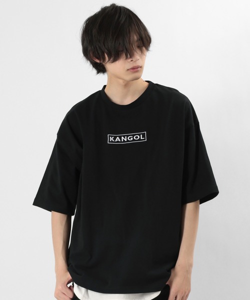KANGOL(カンゴール)の「【KANGOL/カンゴール】バックプリント ワンポイント メッセージプリントTシャツ(Tシャツ/カットソー・メンズ・ブラック/オフホワイト/ブルー・M/L/XL)」の6枚目の写真