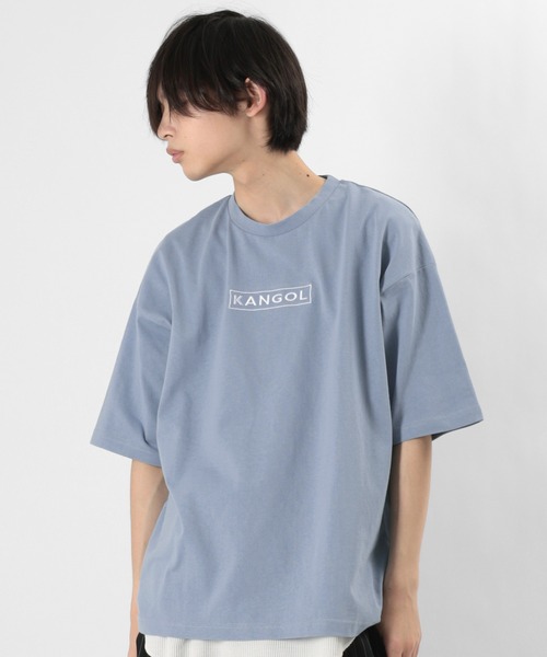KANGOL(カンゴール)の「【KANGOL/カンゴール】バックプリント ワンポイント メッセージプリントTシャツ(Tシャツ/カットソー・メンズ・ブラック/オフホワイト/ブルー・M/L/XL)」の9枚目の写真