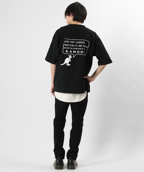 KANGOL(カンゴール)の「【KANGOL/カンゴール】バックプリント ワンポイント メッセージプリントTシャツ(Tシャツ/カットソー・メンズ・ブラック/オフホワイト/ブルー・M/L/XL)」の22枚目の写真
