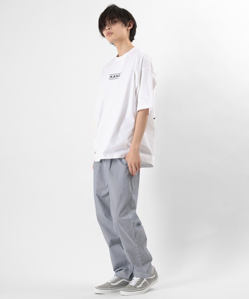 KANGOL(カンゴール)の「【KANGOL/カンゴール】バックプリント ワンポイント メッセージプリントTシャツ(Tシャツ/カットソー・メンズ・ブラック/オフホワイト/ブルー・M/L/XL)」の18枚目の写真