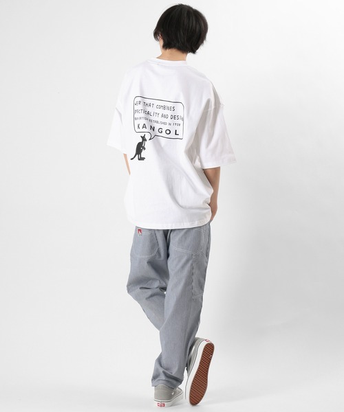KANGOL(カンゴール)の「【KANGOL/カンゴール】バックプリント ワンポイント メッセージプリントTシャツ(Tシャツ/カットソー・メンズ・ブラック/オフホワイト/ブルー・M/L/XL)」の19枚目の写真