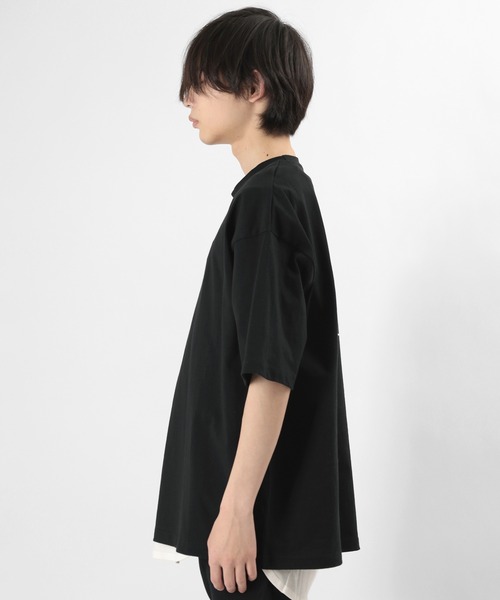KANGOL(カンゴール)の「【KANGOL/カンゴール】バックプリント ワンポイント メッセージプリントTシャツ(Tシャツ/カットソー・メンズ・ブラック/オフホワイト/ブルー・M/L/XL)」の12枚目の写真