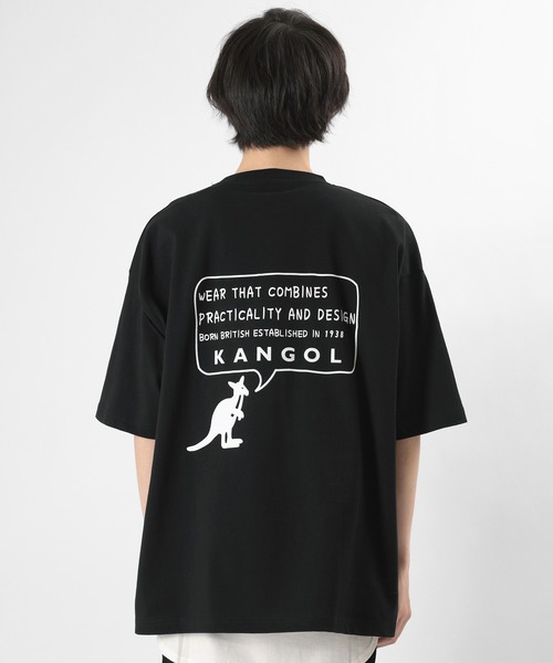 KANGOL(カンゴール)の「【KANGOL/カンゴール】バックプリント ワンポイント メッセージプリントTシャツ(Tシャツ/カットソー・メンズ・ブラック/オフホワイト/ブルー・M/L/XL)」の13枚目の写真