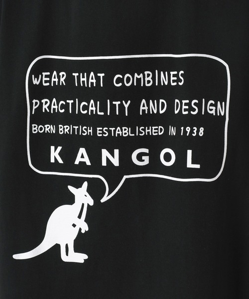 KANGOL(カンゴール)の「【KANGOL/カンゴール】バックプリント ワンポイント メッセージプリントTシャツ(Tシャツ/カットソー・メンズ・ブラック/オフホワイト/ブルー・M/L/XL)」の14枚目の写真